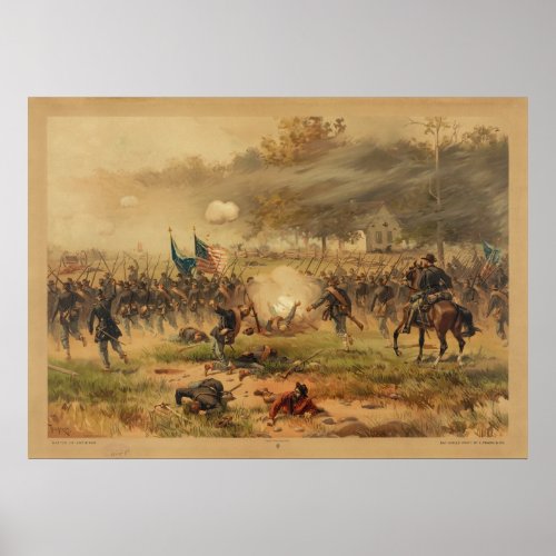 American Civil War Battle of Antietam Sharpsburg Poster