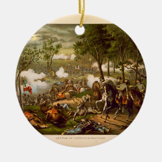 American Civil War Battle of Chancellorsville Ceramic Ornament (Front)