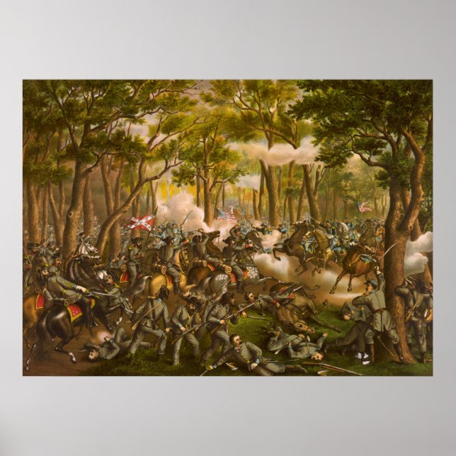 American Civil War Battle of the Wilderness Poster (Front)
