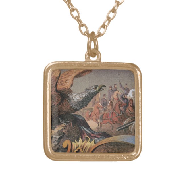 American Civil War Eagle Gold Plated Necklace (Front)