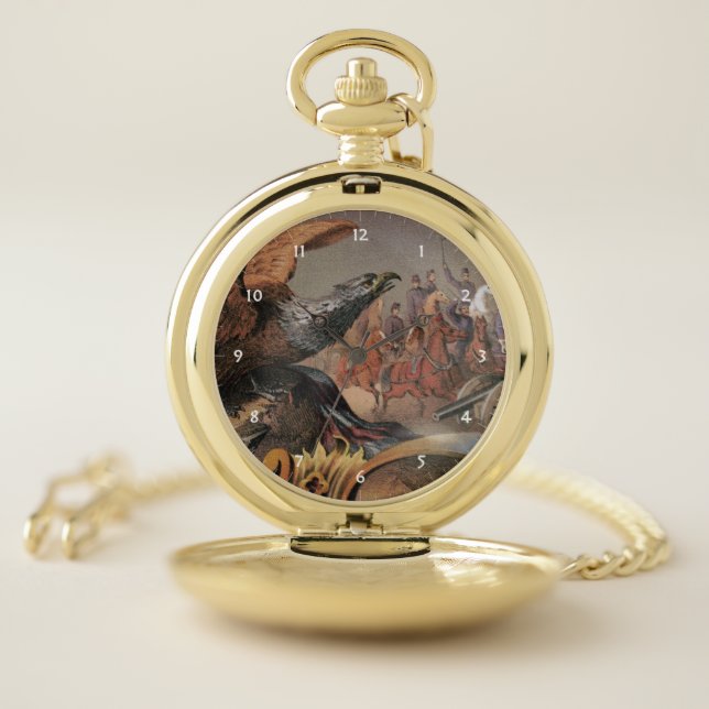 American Civil War Eagle Pocket Watch (Inside)