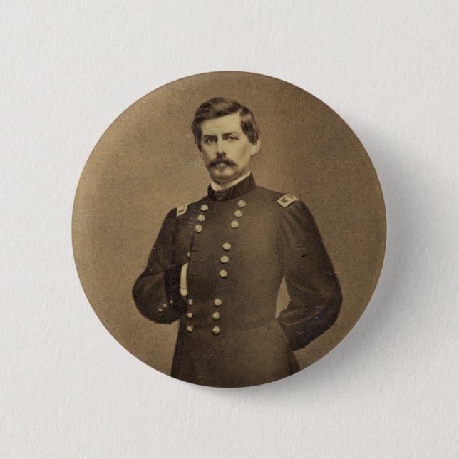 American Civil War General George B McClellan Button (Front)