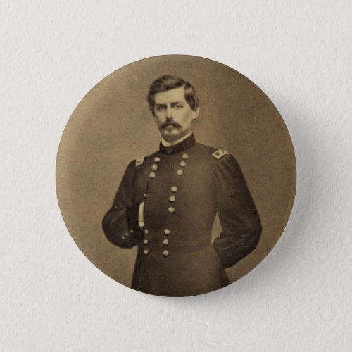 American Civil War General George B McClellan Button