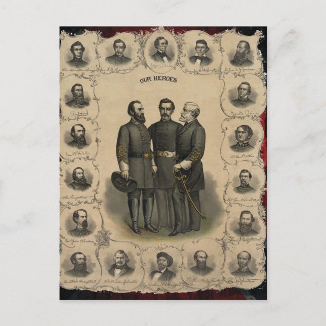 American 🎖️⚔️ Civil War Heroes Spectacular  Postcard (Front)