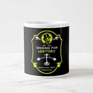 American Civil War Metal Detecting Club Giant Coffee Mug