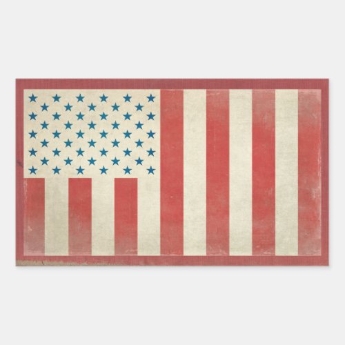 American Civilian Flag Vintage Stickers