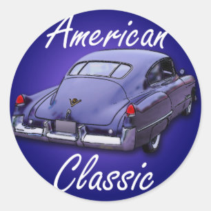 American Classic 1949 Cadillac Classic Round Sticker
