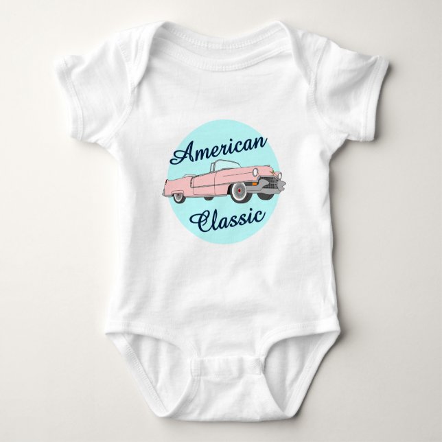 American Classic 1955 Cadillac Baby Bodysuit (Front)