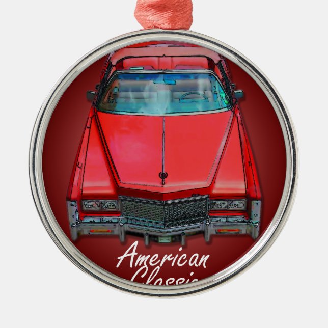 American Classic 1975 Casillac Eldorado Metal Ornament (Front)