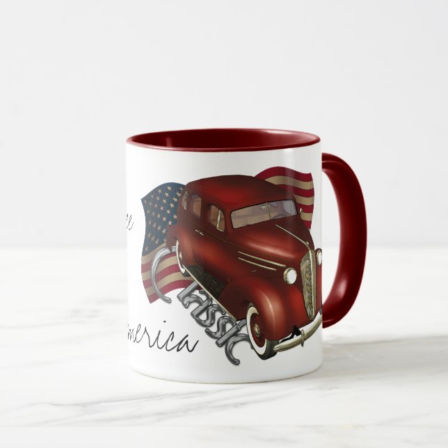 American Classic Car Coffee Mugs (Front Right)