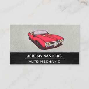 American Classic Car Vintage Convertible Business Card