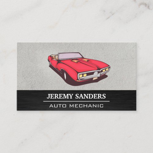 American Classic Car  Vintage Convertible Business Card