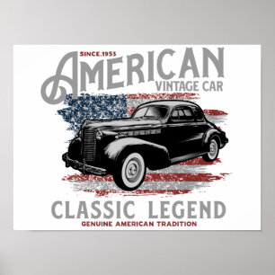 American classic legendPoster, Poster Paper (matte