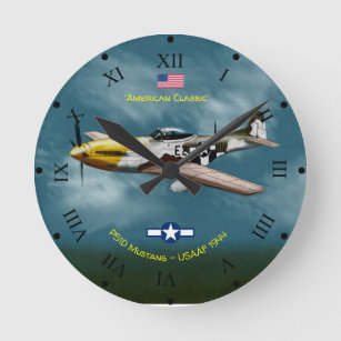 American Classic P51D Mustang  Watch Round Clock