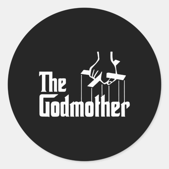 American Clics Godmother The Movie Distress Mother Classic Round Sticker (Front)