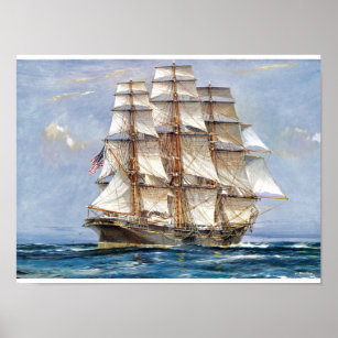 American Clipper Sovereign of the Seas Poster