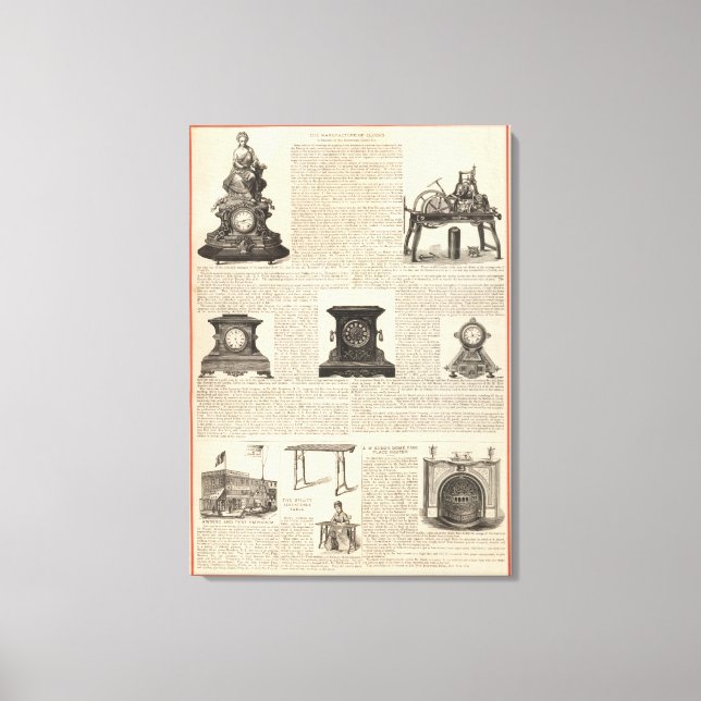 American Clock Company Canvas Print (Front)