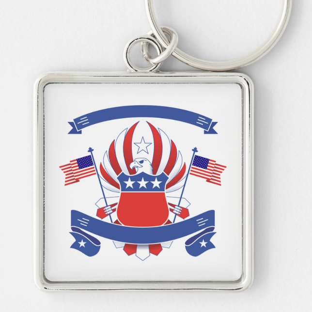 American Coat of Arms Keychain (Front)