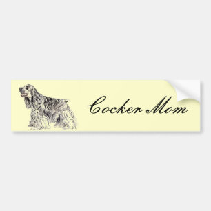 American Cocker Mom Bumper Sticker