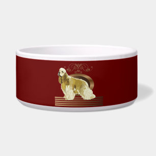 American cocker spaniel bowl