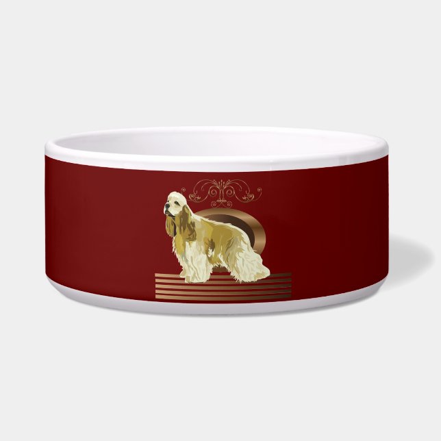 American cocker spaniel bowl (Front)