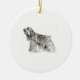 American Cocker Spaniel Ceramic Ornament