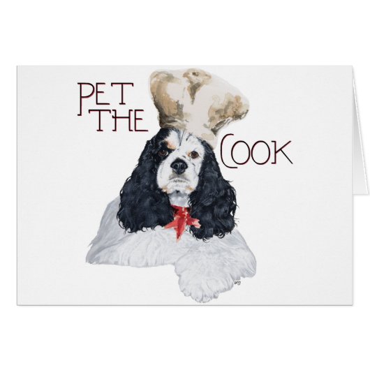 American Cocker Spaniel Chef Cards (Front Horizontal)