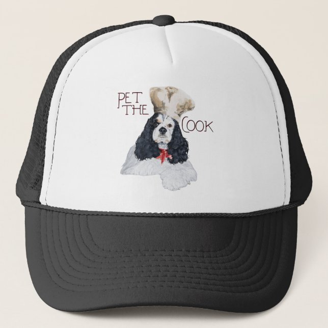 American Cocker Spaniel Chef Trucker Hat (Front)