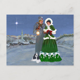 American Cocker Spaniel Christmas Holiday Postcard