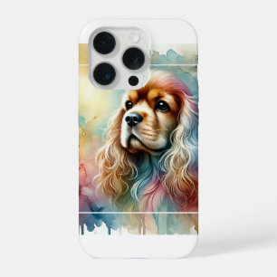 American Cocker Spaniel Dog 070824AREF137 - Waterc iPhone 15 Pro Case