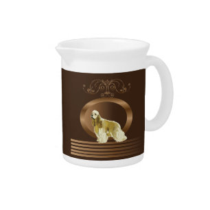 American cocker spaniel drink pitcher