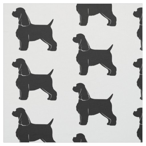 American Cocker Spaniel Fabric