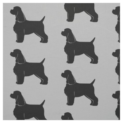American Cocker Spaniel Fabric