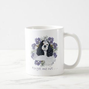 American Cocker Spaniel Forget Me Not Coffee Mug