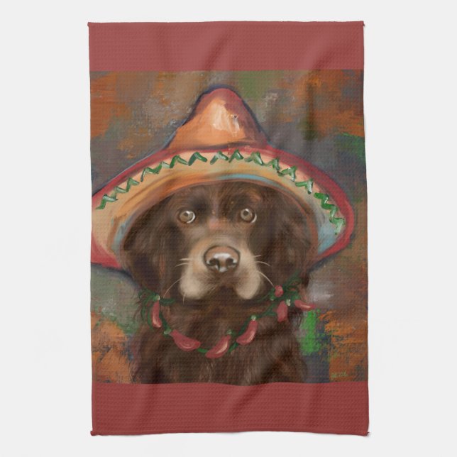 American Cocker Spaniel  Kitchen Towel (Vertical)