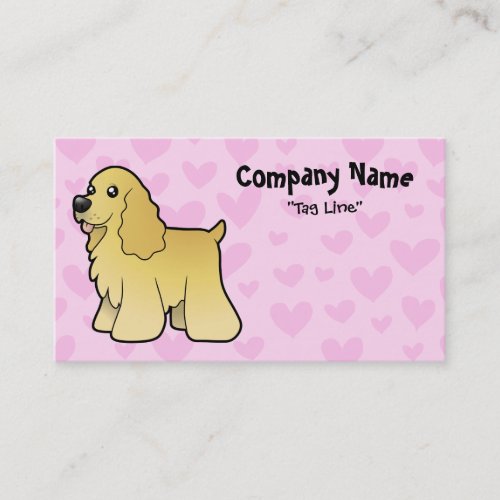 American Cocker Spaniel Love Business Card Templates