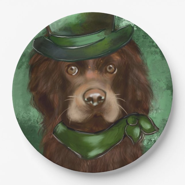 American Cocker Spaniel  Paper Plates (Front)