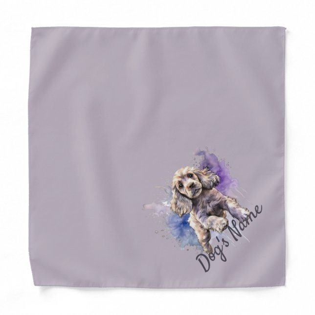 American Cocker Spaniel puppy Bandana (Front)