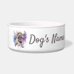 American Cocker Spaniel puppy Ceramic Pet Bowl
