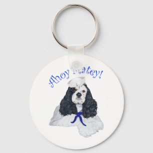 American Cocker Spaniel Sailor Keychain