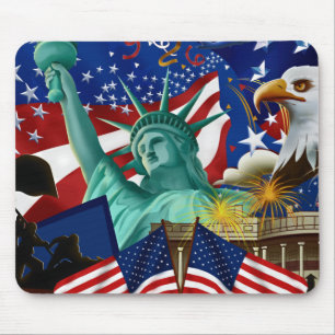 AMERICAN COLLAGE MOUSE PAD