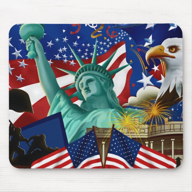 AMERICAN COLLAGE MOUSE PAD (Front)