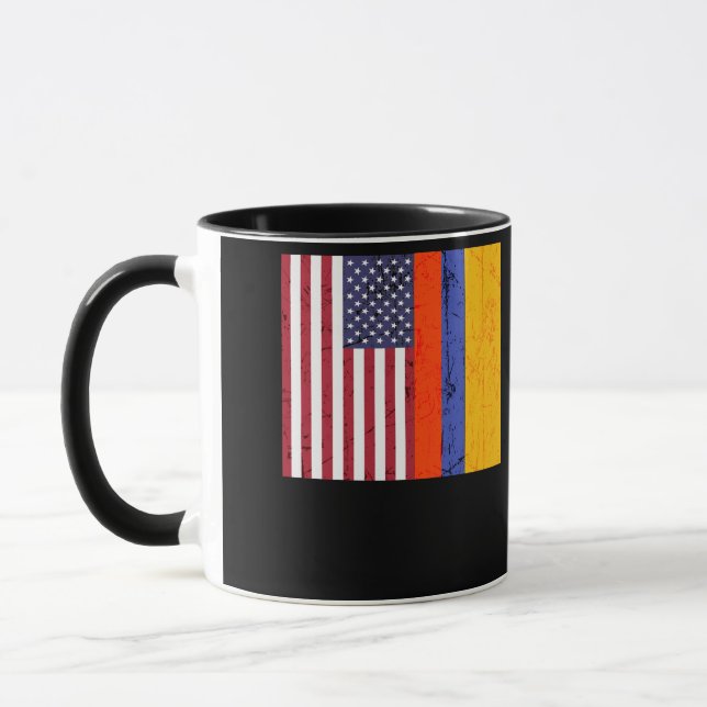 American Colombian Flag  Colombia Pride Heritage Mug (Left)