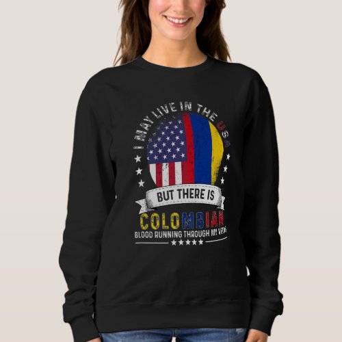 American Colombian Home in US Patriot American Col Sweatshirt