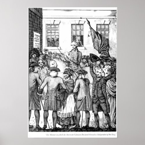 American Colonists Declared Themselves Poster