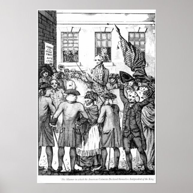 American Colonists Declared Themselves Poster (Front)