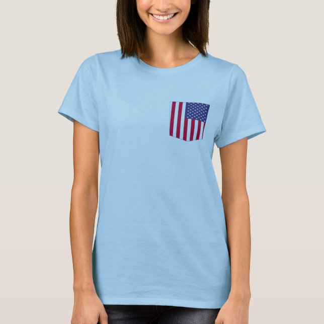 american colors pocket pattern pocket tee design (Front)