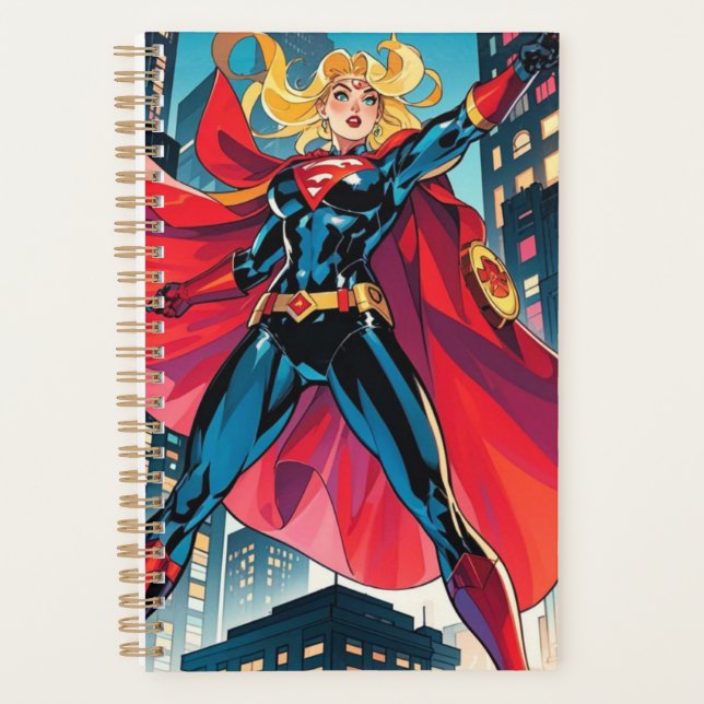 American Comics, Retro American Comics, superhero  Planner (Front)