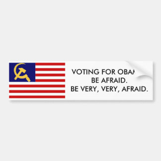 American Communist Flag, Obama Bumper Sticker