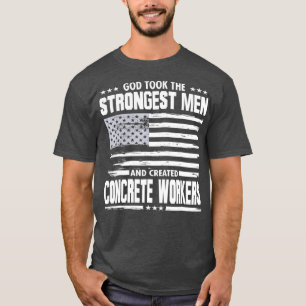 American Concrete Workers Union Worker Proud T-Shirt